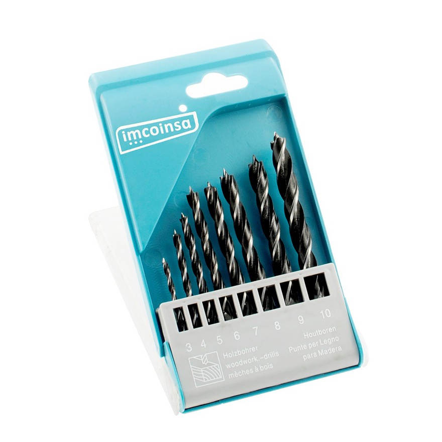 Kit 8 Pcs brocas madera Imcoinsa